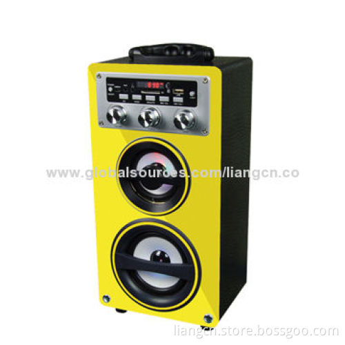 Good Quality with FM Radio Function Wooden Speaker with Bluetooth Optional